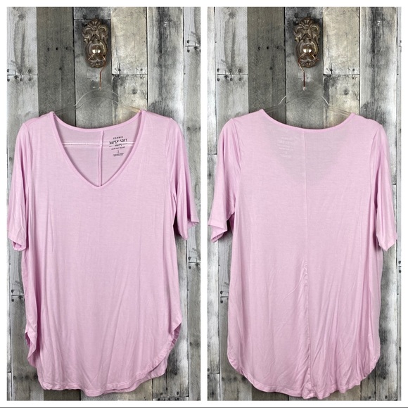 Torrid Super Soft Pink Favorite Tunic Tee Size 1 - Picture 3 of 13